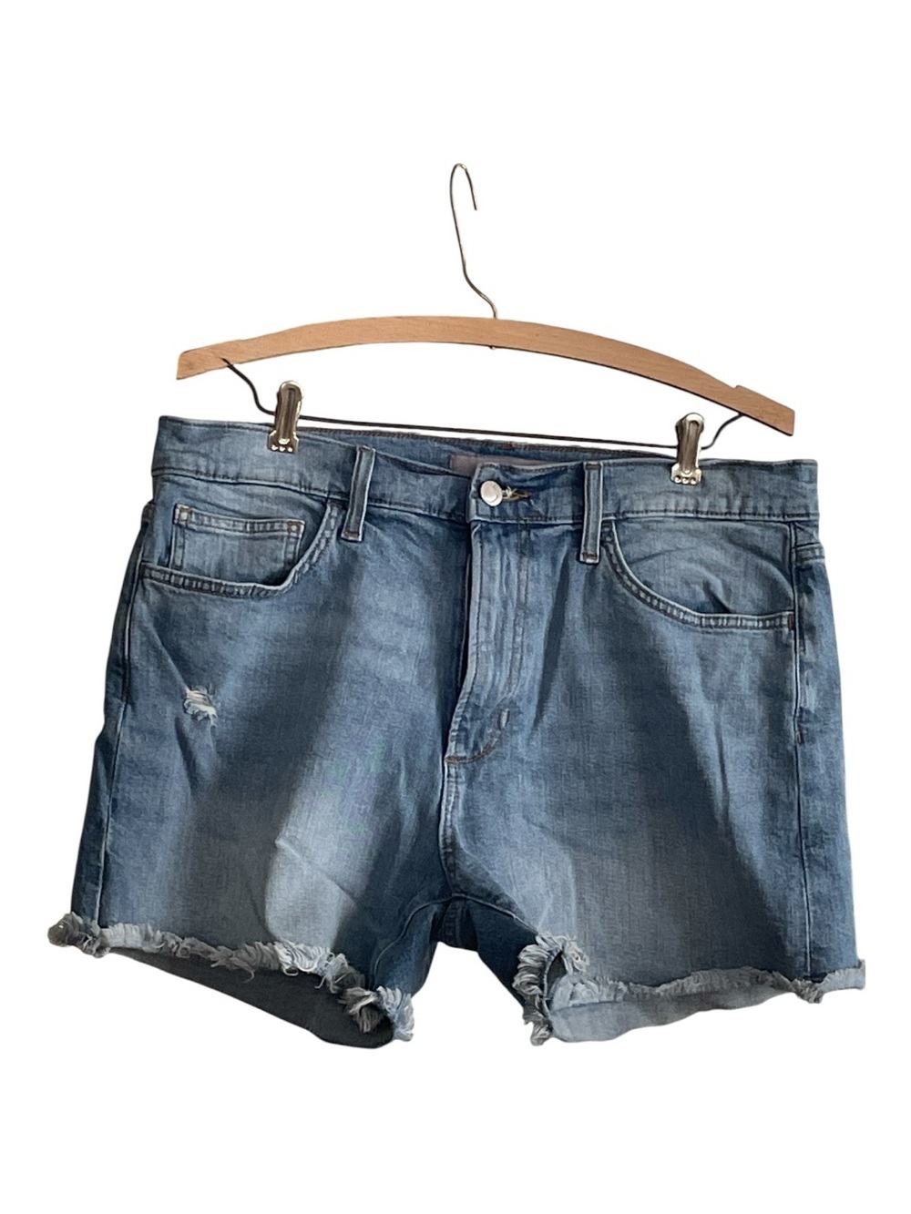 Joe's Jeans Light Blue Frayed Hem Denim Shorts Size 29 - Picture 3 of 7